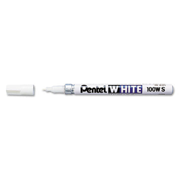 Pentel® White Permanent Marker, Broad Bullet Tip, White freeshipping - TVN Wholesale